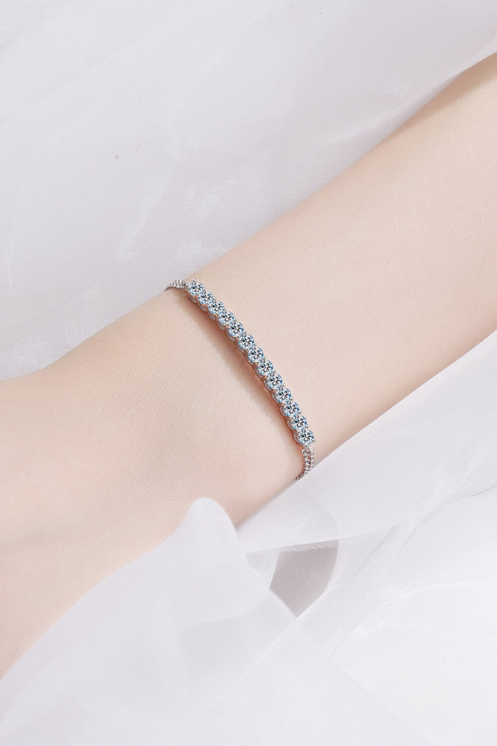 Moissanite Sterling Silver Bracelet king-general-store-5710.myshopify.com