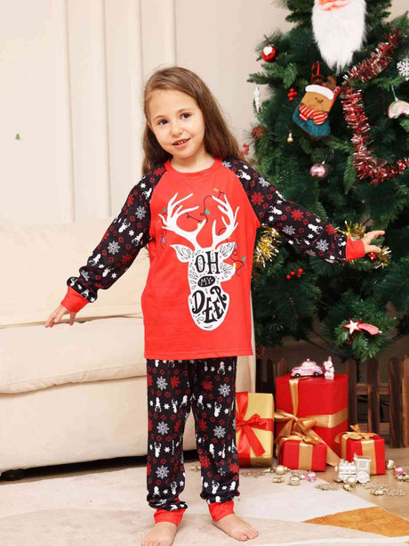 Reindeer Graphic Top and Pants Set king-general-store-5710.myshopify.com