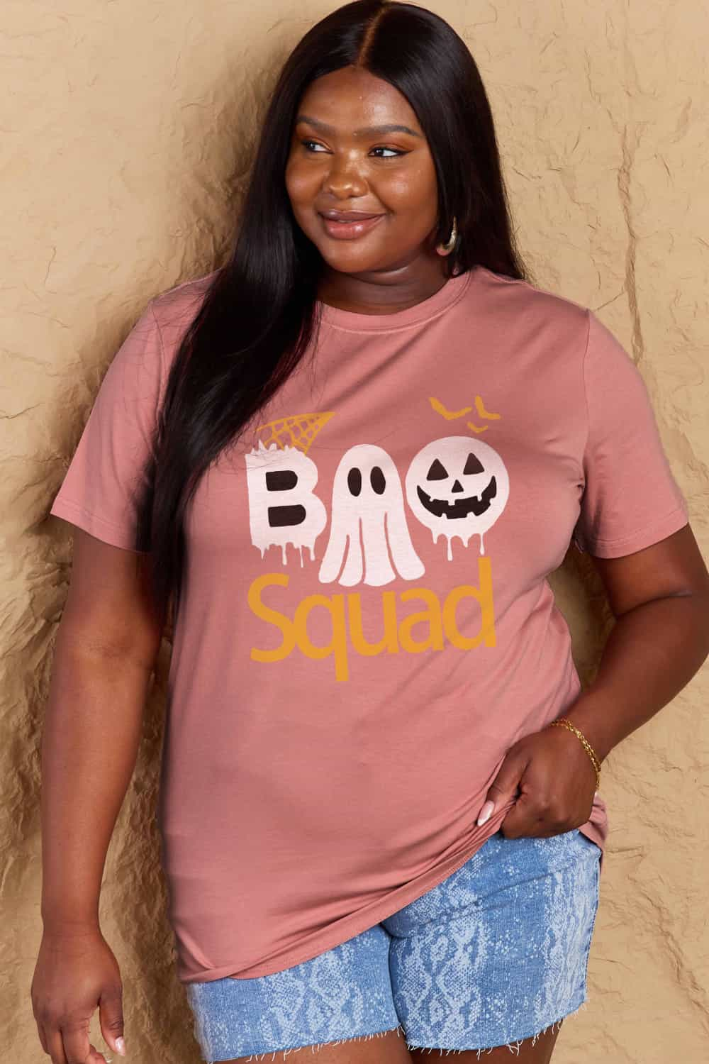 Simply Love Full Size BOO SQUAD Graphic Cotton T-Shirt king-general-store-5710.myshopify.com