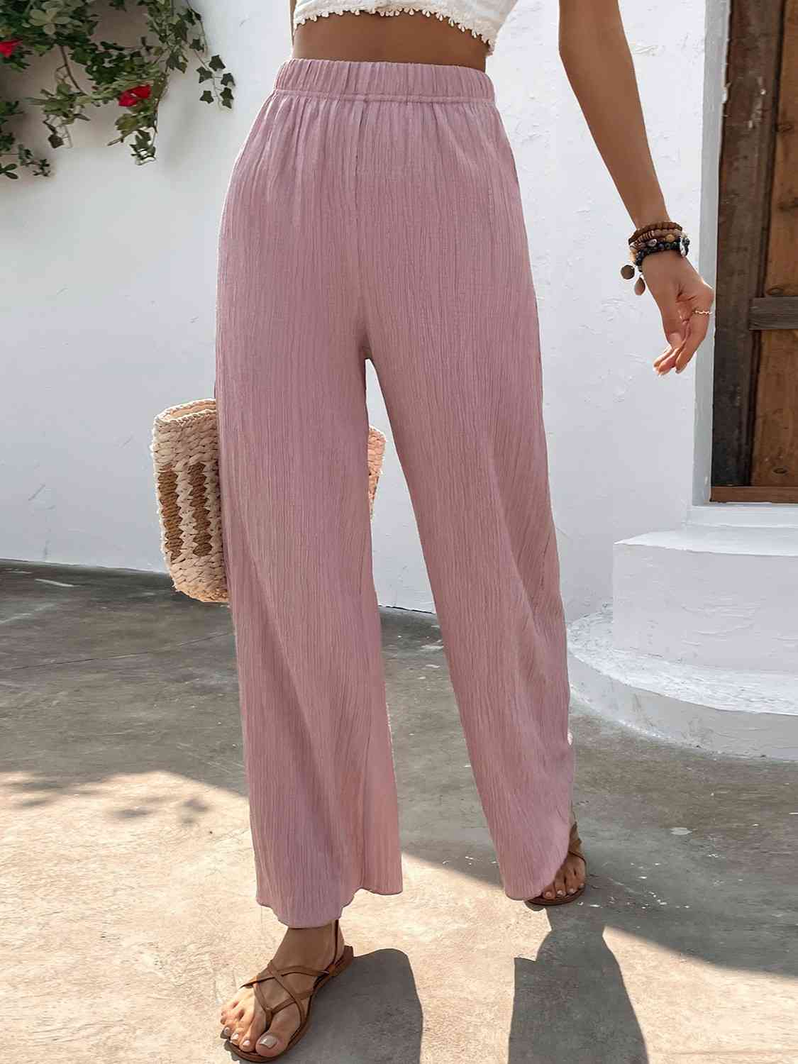 Full Size High Waist Wide Leg Pants king-general-store-5710.myshopify.com