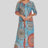 Printed Slit Night Dress with Pockets king-general-store-5710.myshopify.com