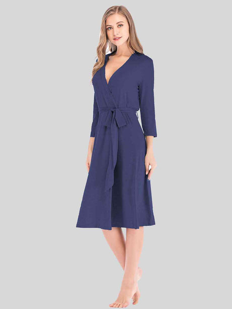 Plunge Tie Front Night Dress king-general-store-5710.myshopify.com