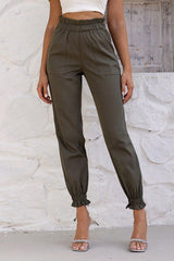 Paperbag Waist Pants with Pockets king-general-store-5710.myshopify.com