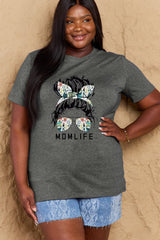 Simply Love Full Size MOM LIFE Graphic Cotton T-Shirt king-general-store-5710.myshopify.com