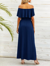 Off-Shoulder Slit Maxi Dress king-general-store-5710.myshopify.com