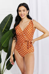 Marina West Swim Full Size Float On Ruffle Faux Wrap One-Piece in Terracotta king-general-store-5710.myshopify.com