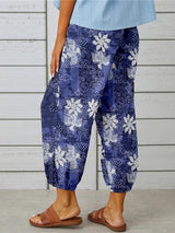 Printed Tied Cropped Pants king-general-store-5710.myshopify.com