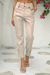 Straight Leg Pants with Pockets king-general-store-5710.myshopify.com