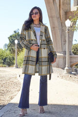 Double Take Full Size Plaid Button Up Lapel Collar Coat king-general-store-5710.myshopify.com