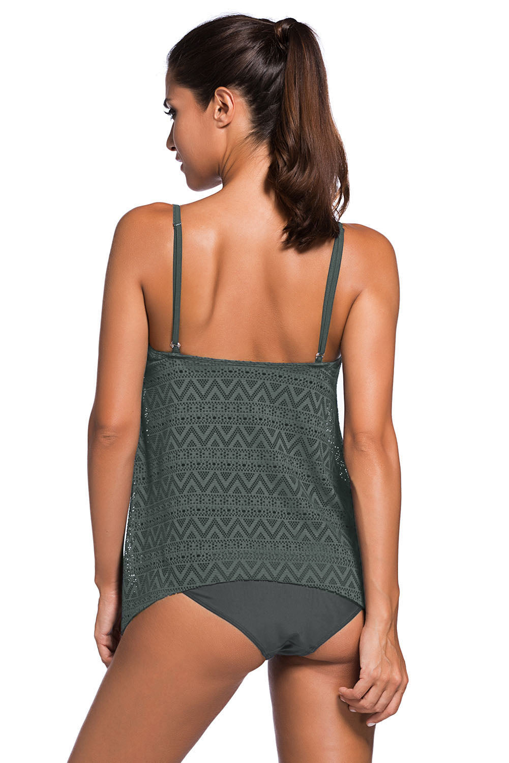 Full Size Spaghetti Strap Scoop Neck Tankini Set king-general-store-5710.myshopify.com