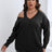 Plus Size Cutout V-Neck Sweater king-general-store-5710.myshopify.com