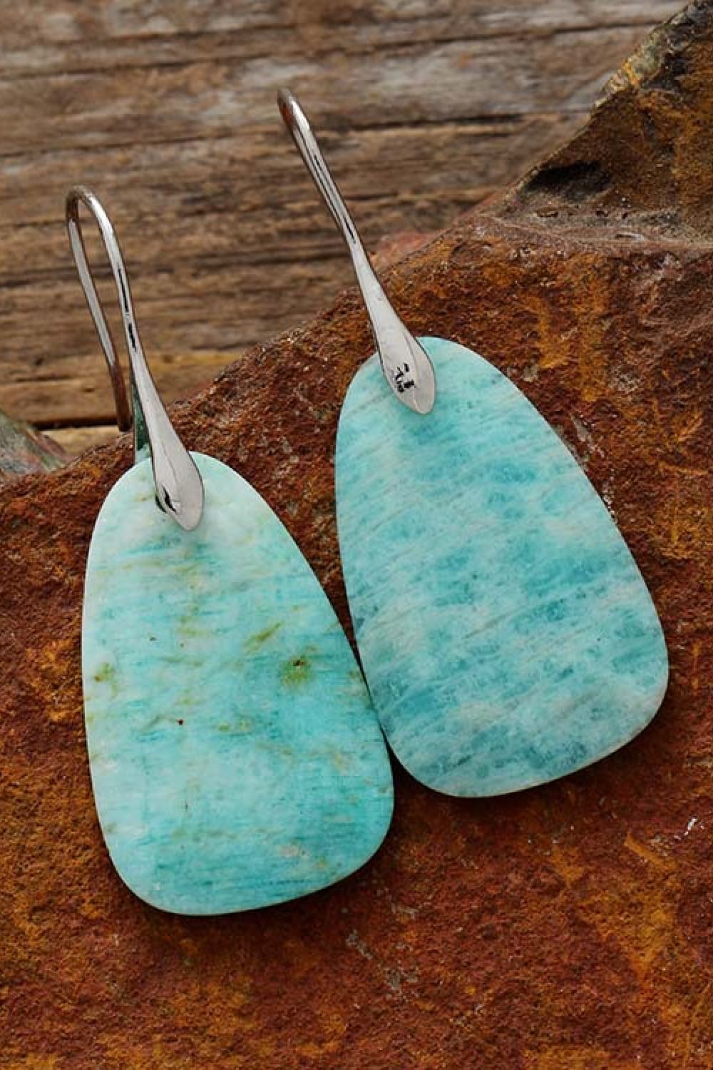 Natural Stone Dangle Earrings king-general-store-5710.myshopify.com