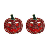 Demon Pumpkin Rhinestone Alloy Earrings king-general-store-5710.myshopify.com