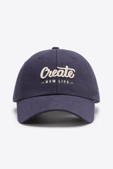 CREATE NEW LIFE Adjustable Cotton Baseball Cap king-general-store-5710.myshopify.com