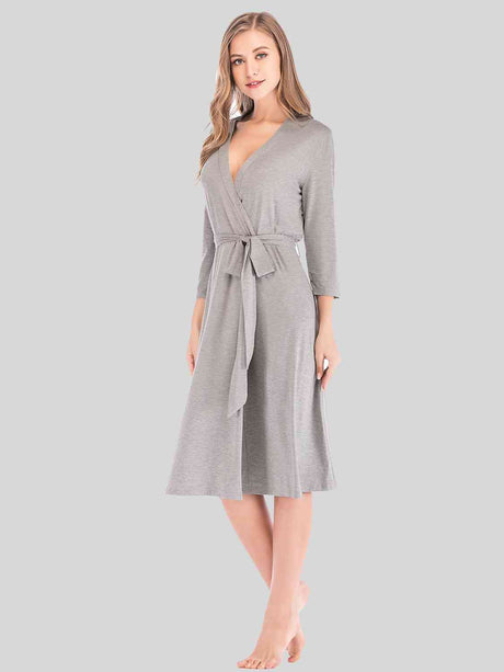 Plunge Tie Front Night Dress king-general-store-5710.myshopify.com