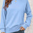 Round Neck  Dropped Shoulder Slit Sweatshirt king-general-store-5710.myshopify.com