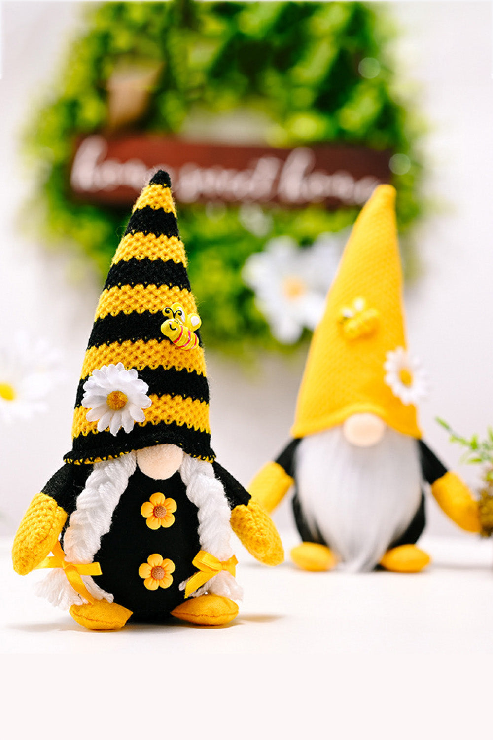 Bee and Flower Decor Faceless Gnome king-general-store-5710.myshopify.com