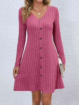 V-Neck Long Sleeve Mini Dress king-general-store-5710.myshopify.com