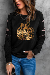 Leopard Pumpkin Graphic Sweatshirt king-general-store-5710.myshopify.com