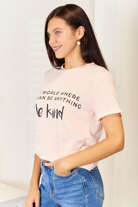 Simply Love Slogan Graphic Cuffed T-Shirt king-general-store-5710.myshopify.com