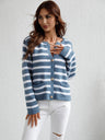 Woven Right Striped Button Front Cardigan king-general-store-5710.myshopify.com