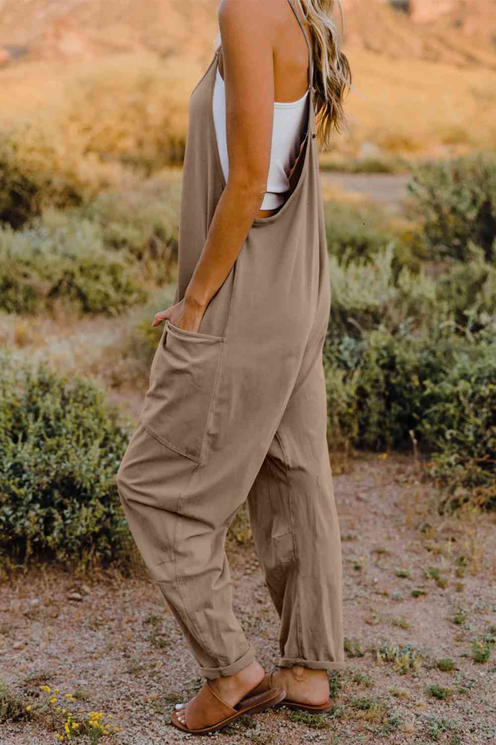 Double Take  V-Neck Sleeveless Jumpsuit with Pocket king-general-store-5710.myshopify.com