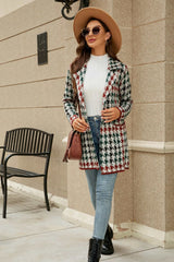 Double Take Printed Open Front Lapel Collar Cardigan with Pockets king-general-store-5710.myshopify.com