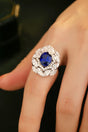 3 Carat Lab-Grown Sapphire Zircon Ring king-general-store-5710.myshopify.com