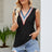 Contrast V-Neck Eyelet Tank king-general-store-5710.myshopify.com