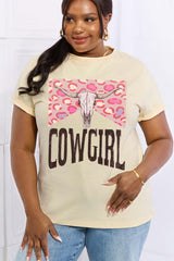 Simply Love Full Size COWGIRL Graphic Cotton Tee king-general-store-5710.myshopify.com