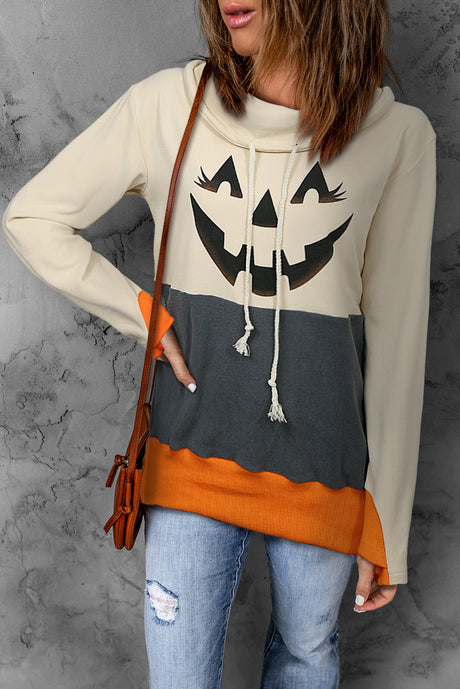 Long Sleeve Jack-O'-Lantern Graphic Sweatshirt king-general-store-5710.myshopify.com