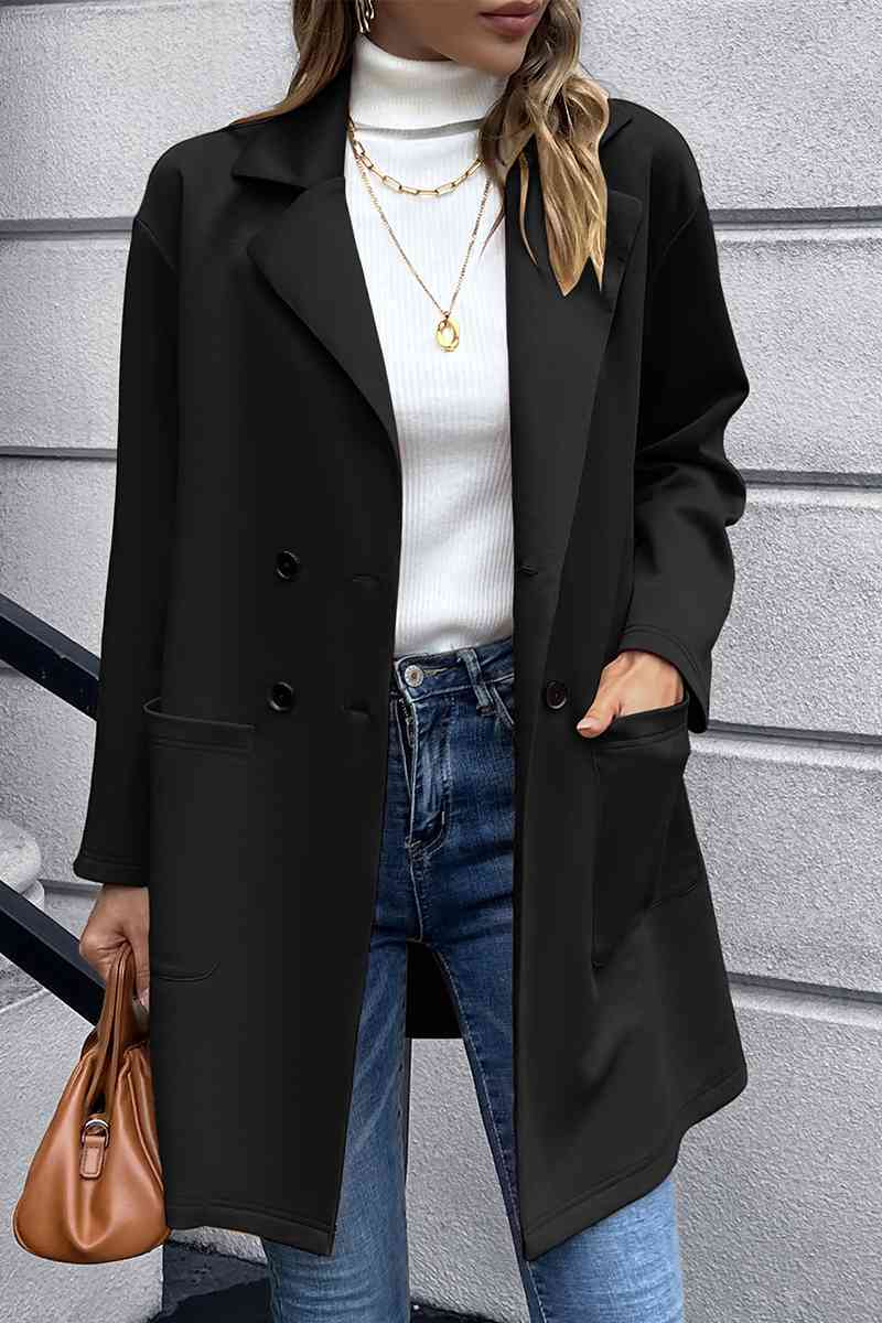 Lapel Collar Long Sleeve Blazer king-general-store-5710.myshopify.com