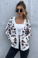 Woven Right Animal Print Button Front Sweater Cardigan king-general-store-5710.myshopify.com