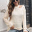 Ribbed Cold Shoulder Round Neck Pullover Sweater king-general-store-5710.myshopify.com