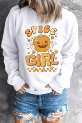 Round Neck Long Sleeve SPICE GIRL Graphic Sweatshirt king-general-store-5710.myshopify.com