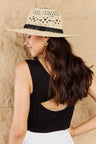 Fame Fight Through It Lace Detail Straw Braided Fashion Sun Hat king-general-store-5710.myshopify.com