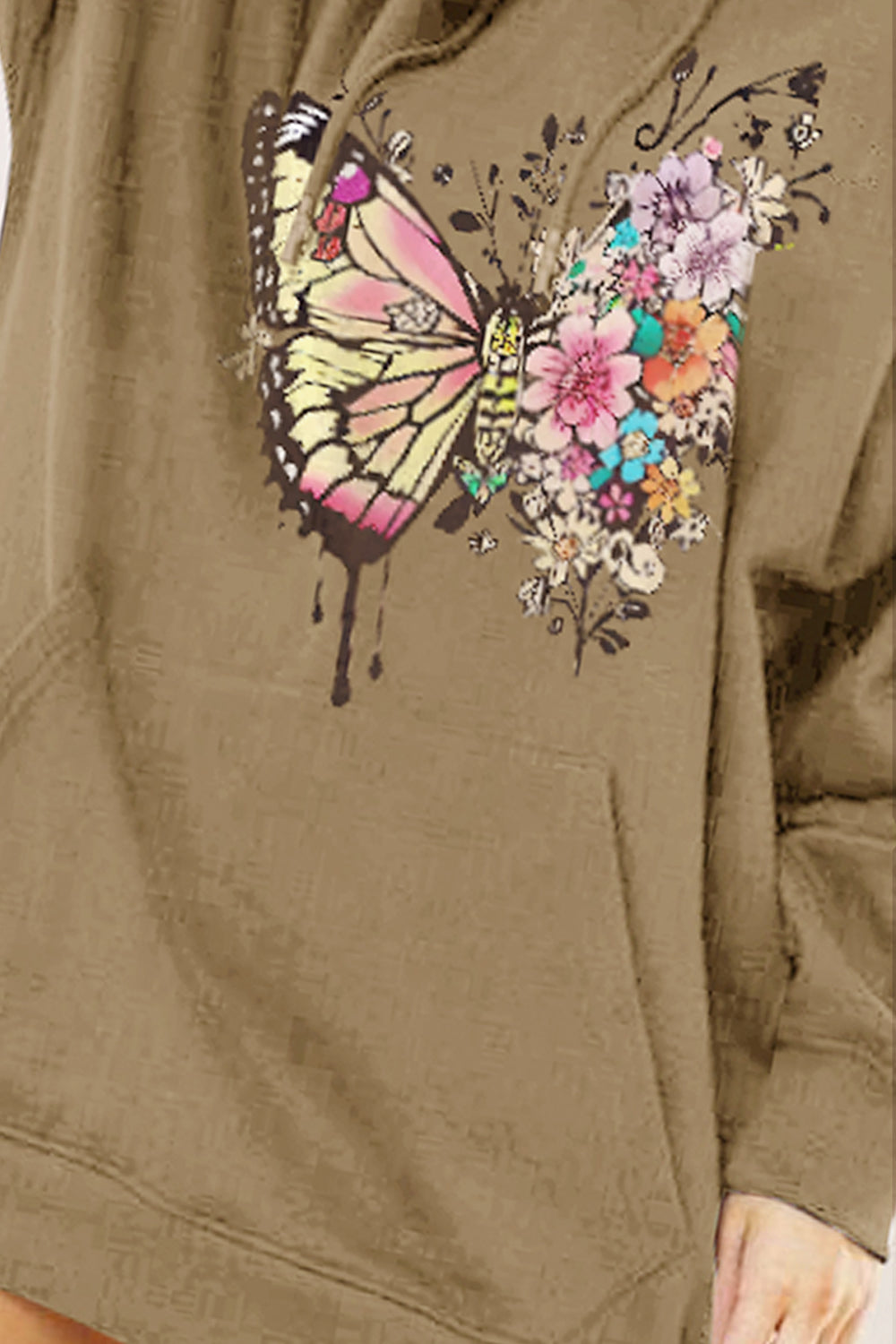 Simply Love Full Size Butterfly Graphic Dropped Shoulder Hoodie king-general-store-5710.myshopify.com