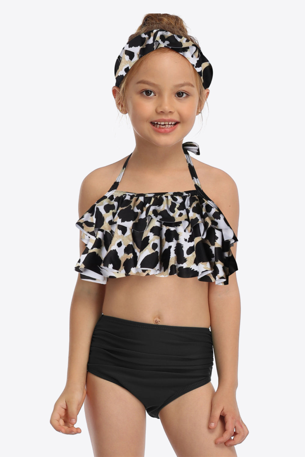 Printed Layered Halter Neck Two-Piece Swim Set king-general-store-5710.myshopify.com