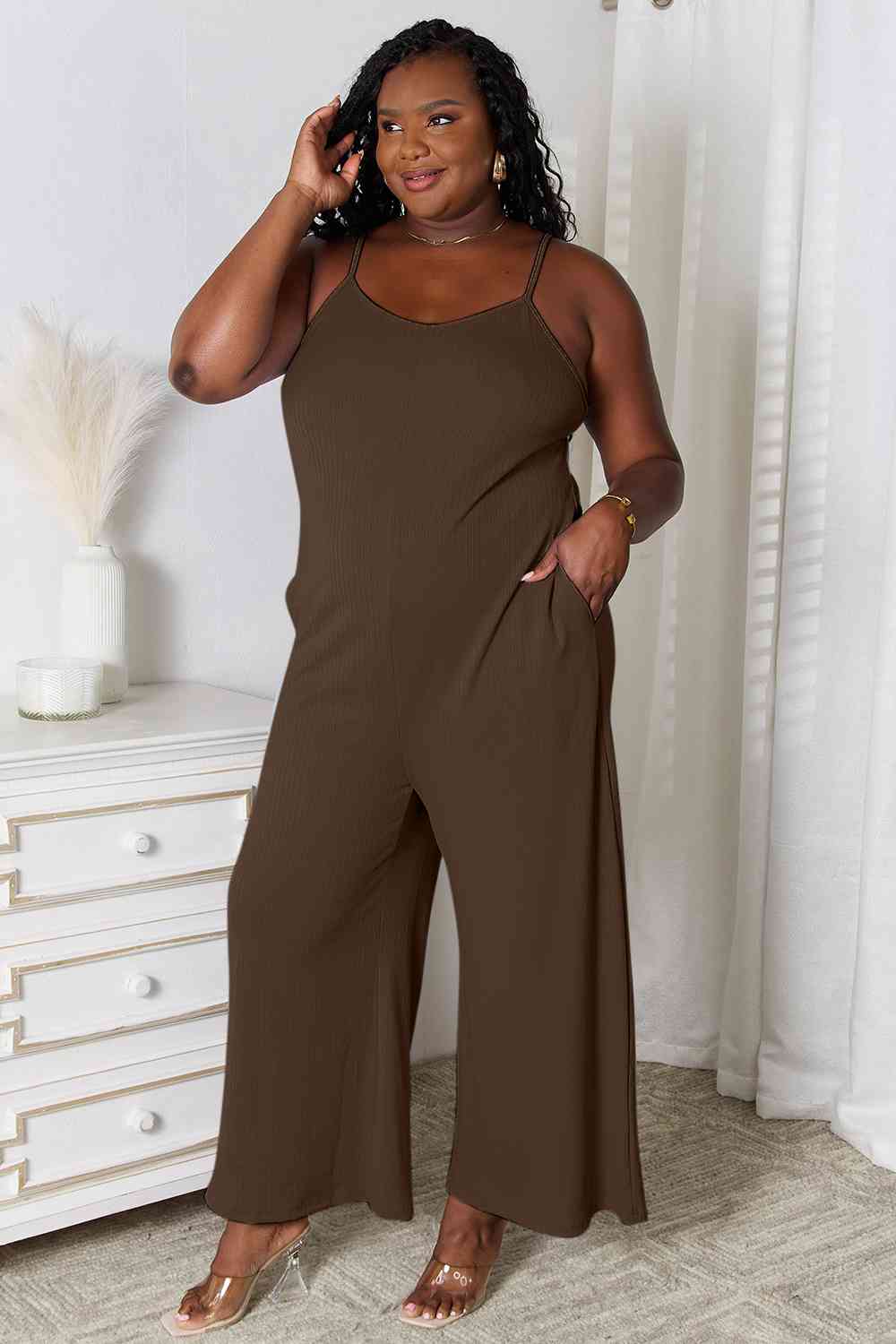 Basic Bae Full Size Spaghetti Strap V-Neck Jumpsuit king-general-store-5710.myshopify.com