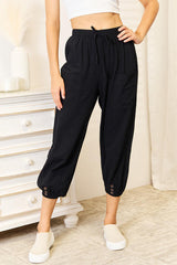 Double Take Decorative Button Cropped Pants king-general-store-5710.myshopify.com