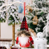 2-Piece Christmas Plaid Faceless Doll Hanging Widgets king-general-store-5710.myshopify.com