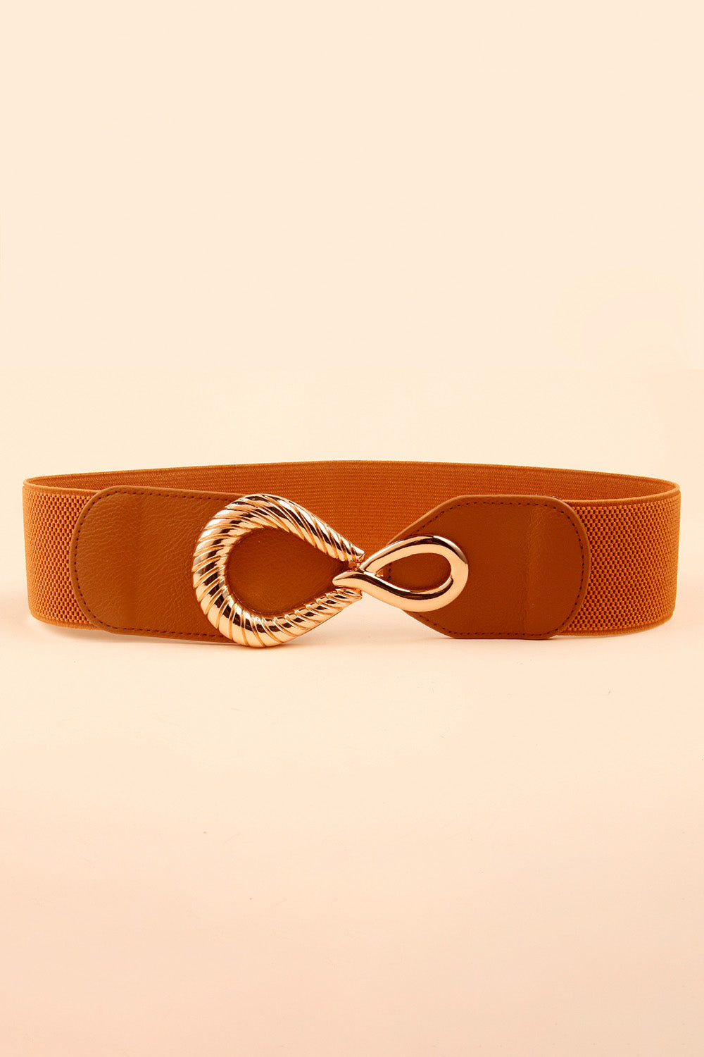 Ribbed Alloy Buckle Elastic Belt king-general-store-5710.myshopify.com