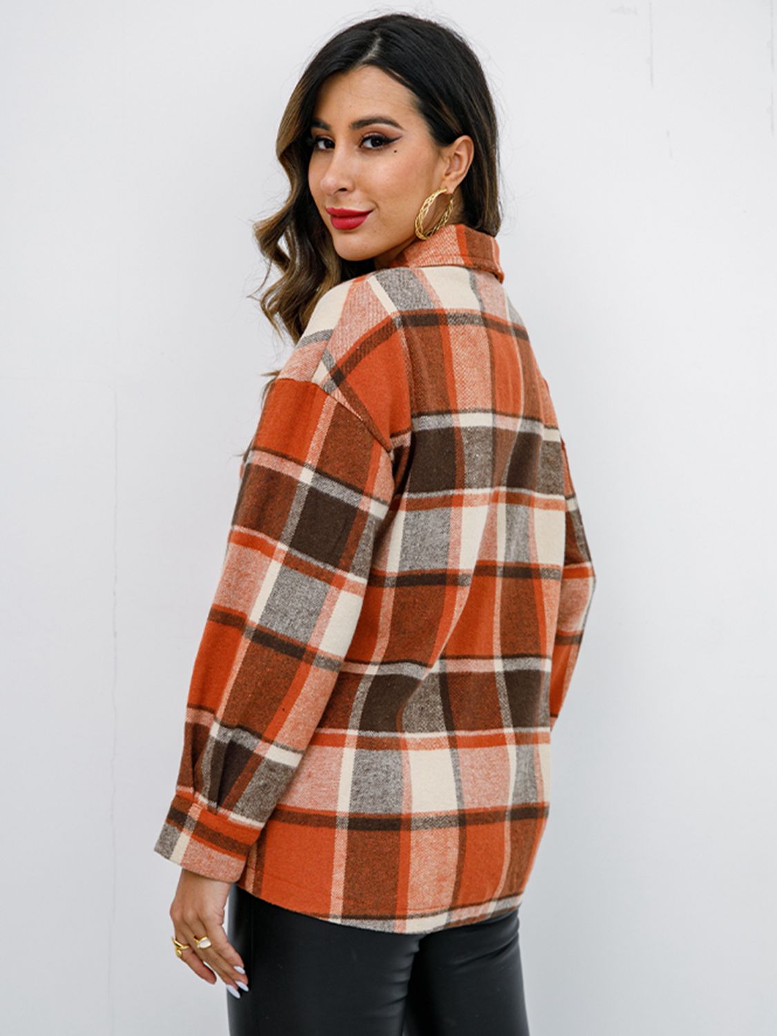 Plaid Button-Down Jacket king-general-store-5710.myshopify.com