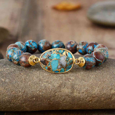 Natural Stone Beaded Bracelet king-general-store-5710.myshopify.com