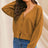 Dropped Shoulder Half Button Cardigan king-general-store-5710.myshopify.com