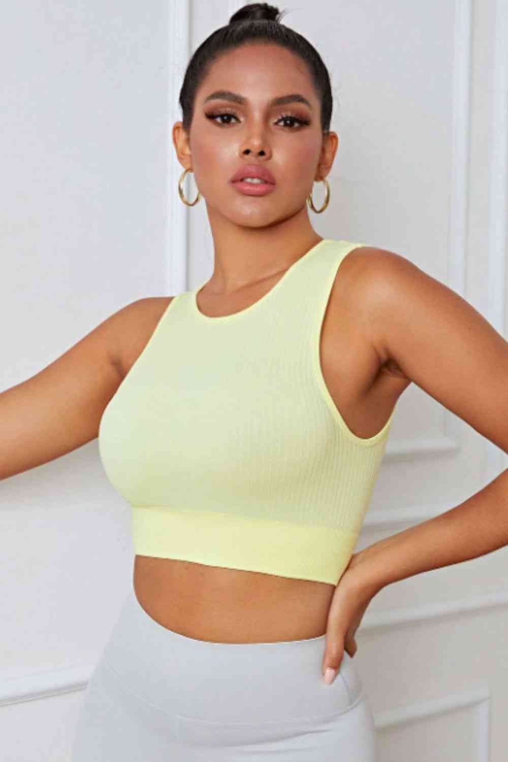 Round Neck Long Active Bra king-general-store-5710.myshopify.com