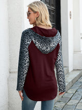 Leopard Raglan Sleeve Hoodie king-general-store-5710.myshopify.com