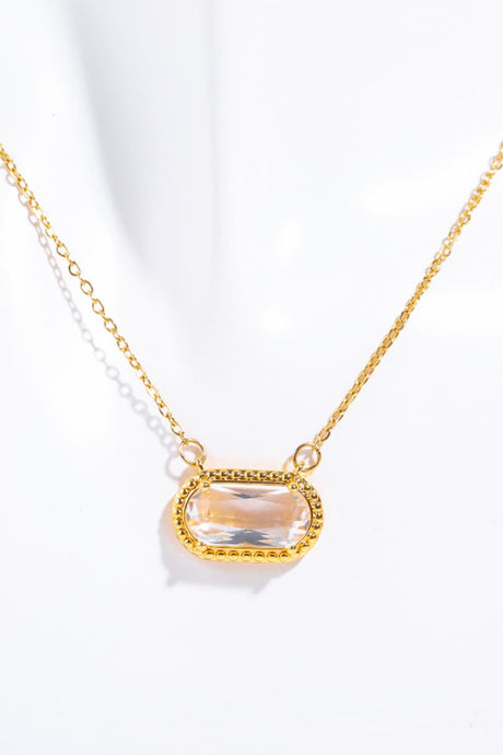 Copper 14K Gold Pleated Pendant Necklace king-general-store-5710.myshopify.com