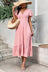 Surplice Neck Smocked Waist Flutter Sleeve Dress king-general-store-5710.myshopify.com