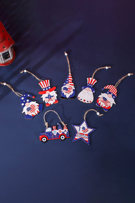 7-Piece Independence Day Hanging Ornaments - Kings Crown Jewel Boutique